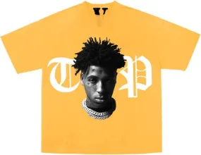 Vlone x YoungBoy NBA Peace Hardly Tee Yellow