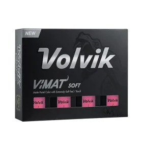 Volvik Vimat Soft Golf Balls - Pink