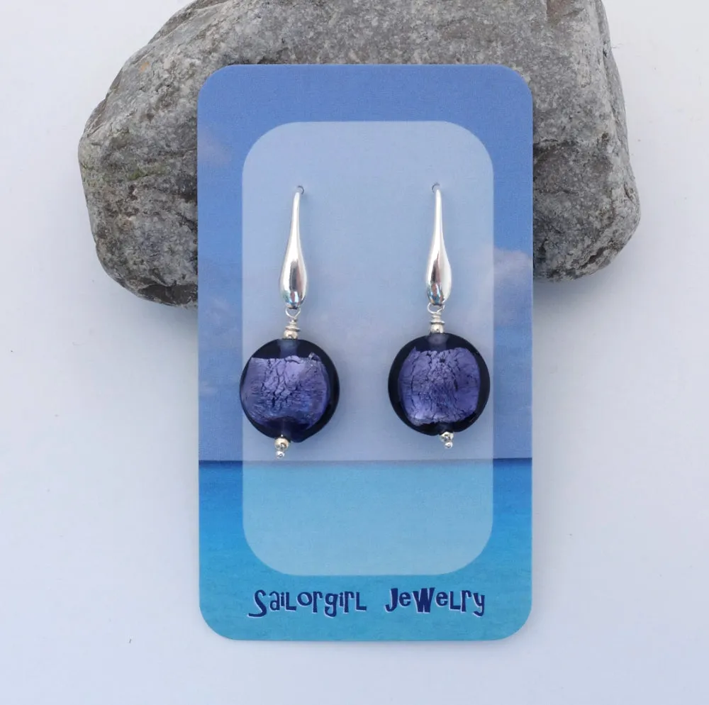 WH22E - Purple Earrings