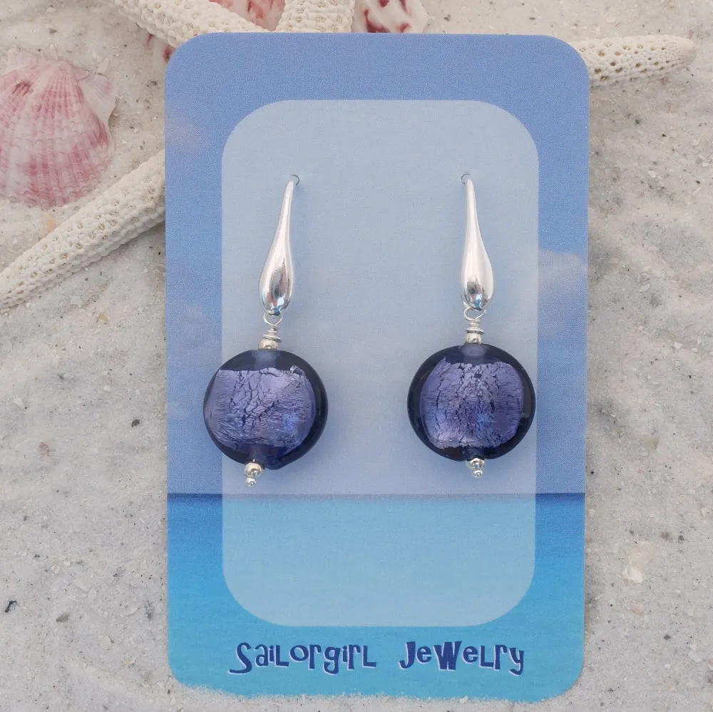 WH22E - Purple Earrings