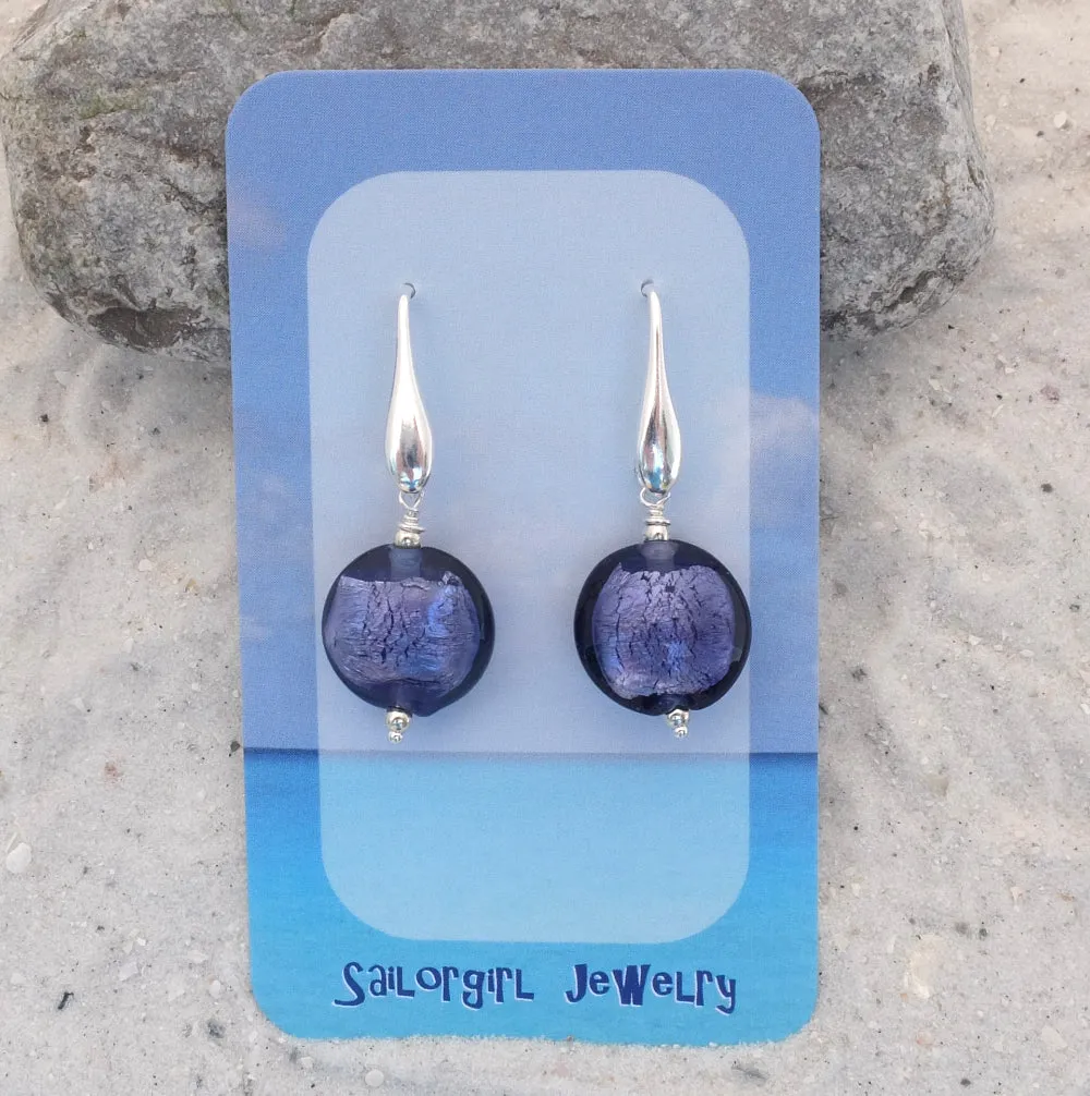 WH22E - Purple Earrings