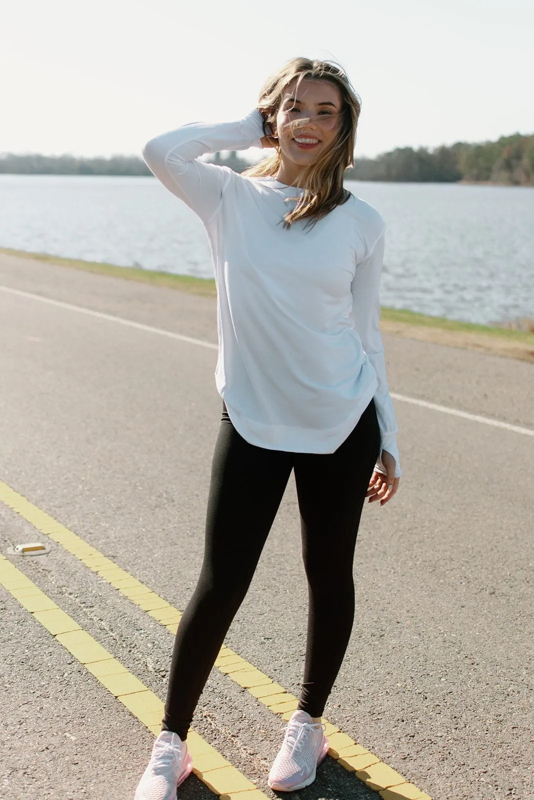 White Ultra Soft Long Sleeve Top