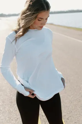 White Ultra Soft Long Sleeve Top