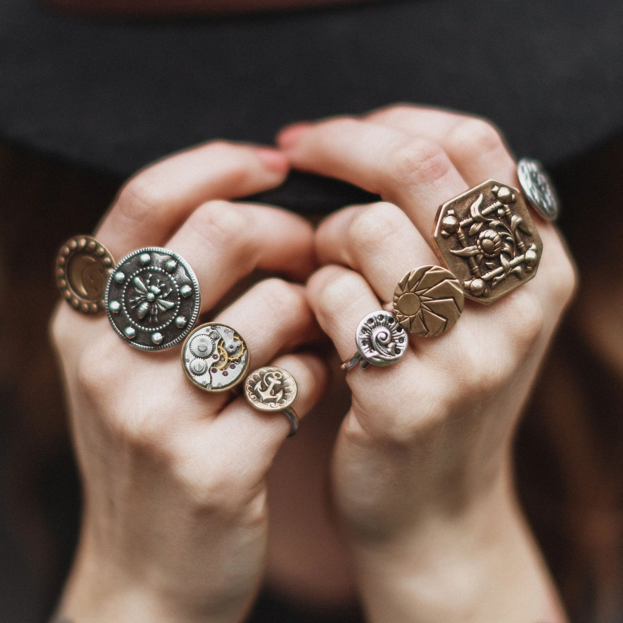 WILDFLOWERS Ring - SILVER - Size 9 1/2