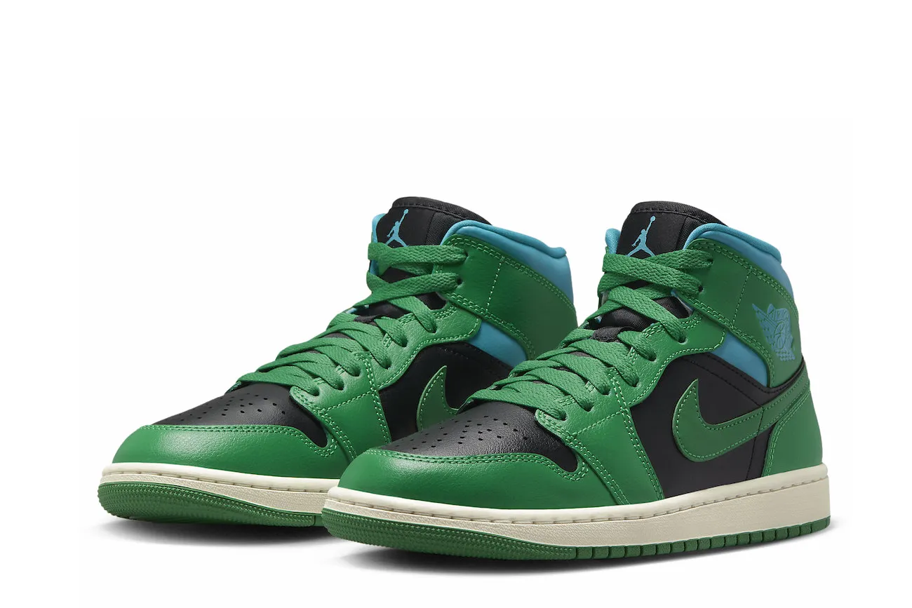 Wmns Air Jordan 1 Mid 'Lucky Green Aquatone'