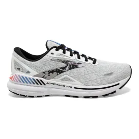 Women's Brooks Adrenaline GTS 23, White/Black/Orchid Bouquet, 9.5 B Medium