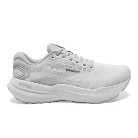 Women's Brooks Glycerin 21, White/White/Grey, 6 B Medium