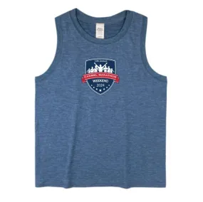 Women's High Neck Crop Tank - Carmel Marathon Weekend