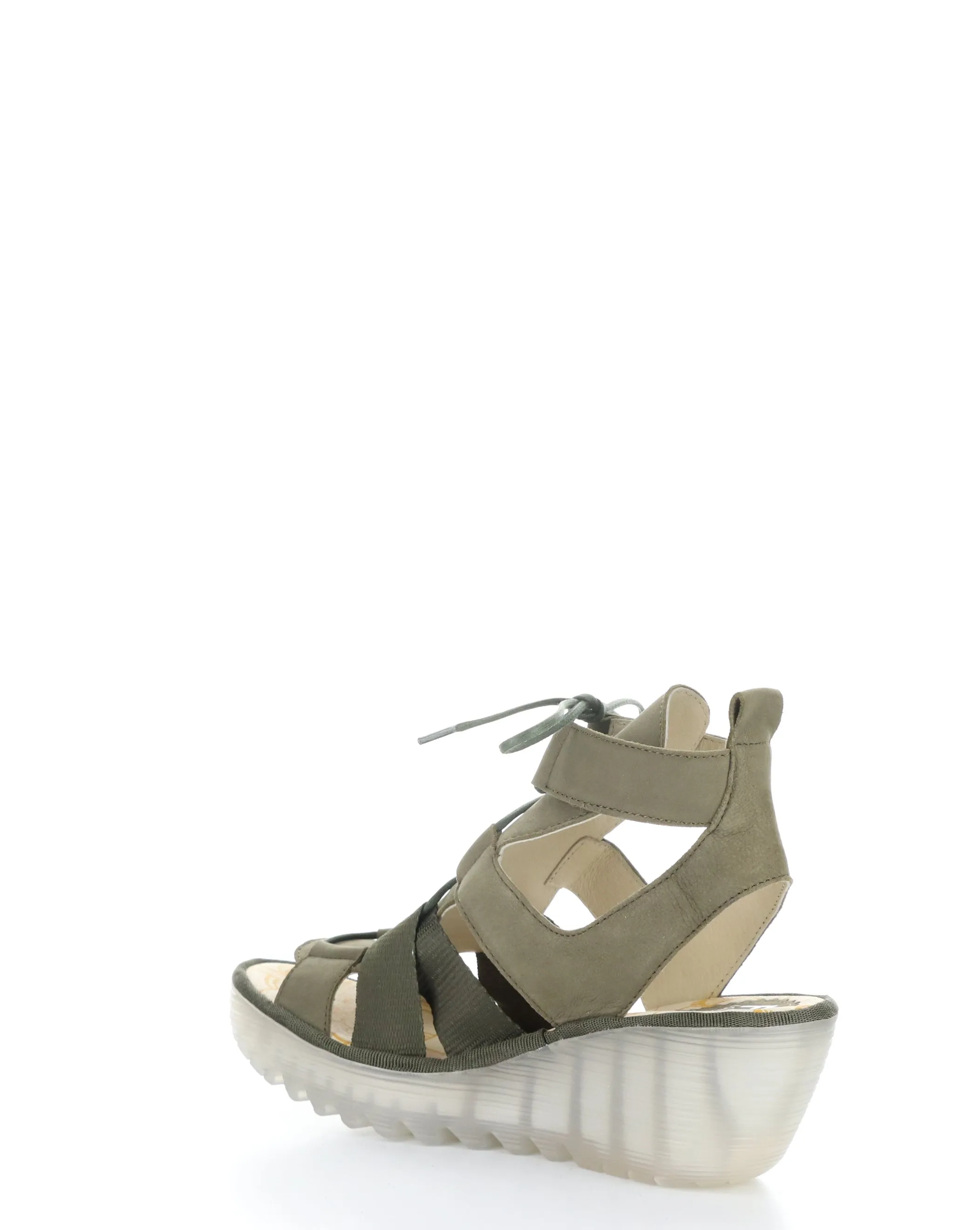 YACA413FLY 001 KHAKI Lace-up Sandals