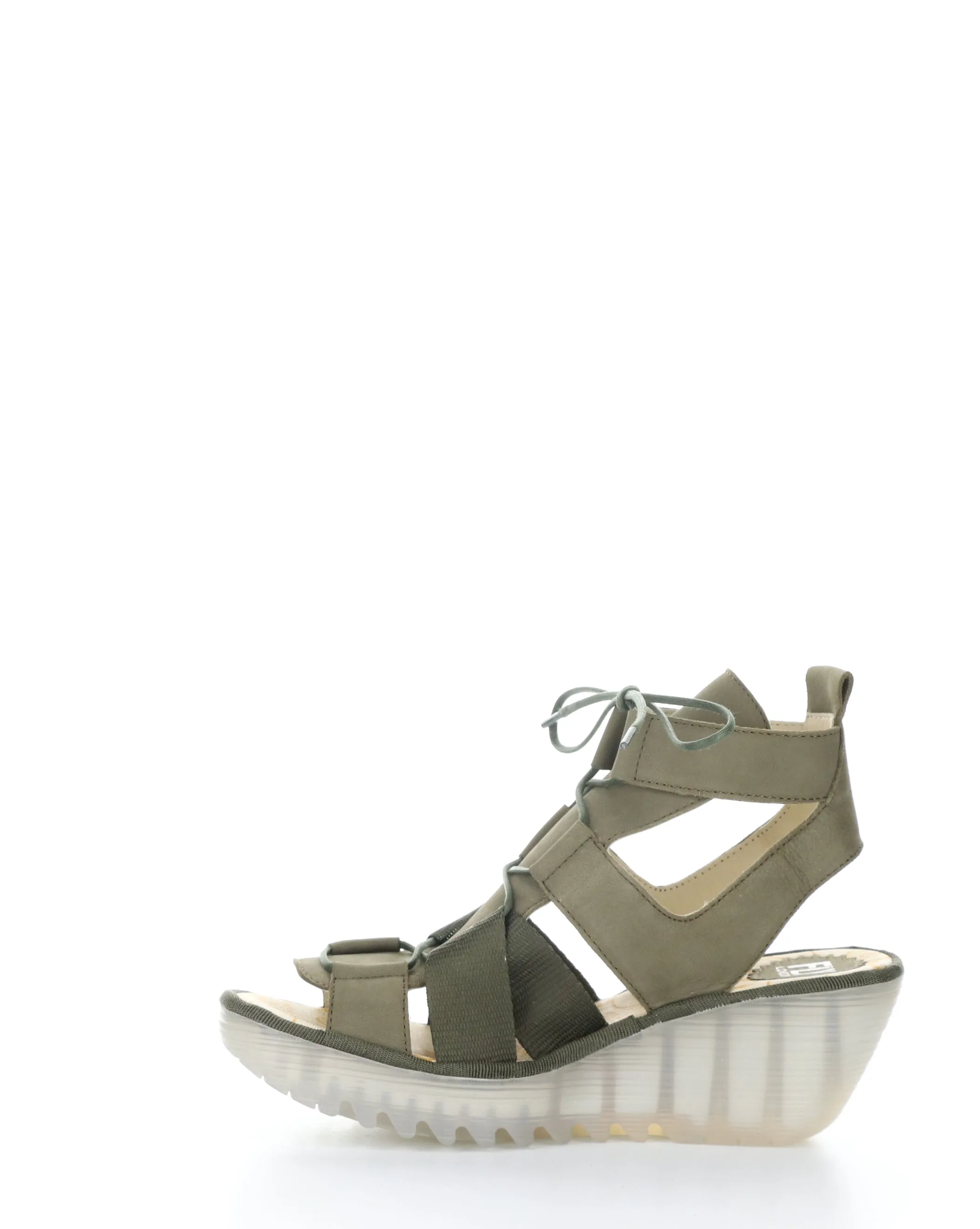 YACA413FLY 001 KHAKI Lace-up Sandals