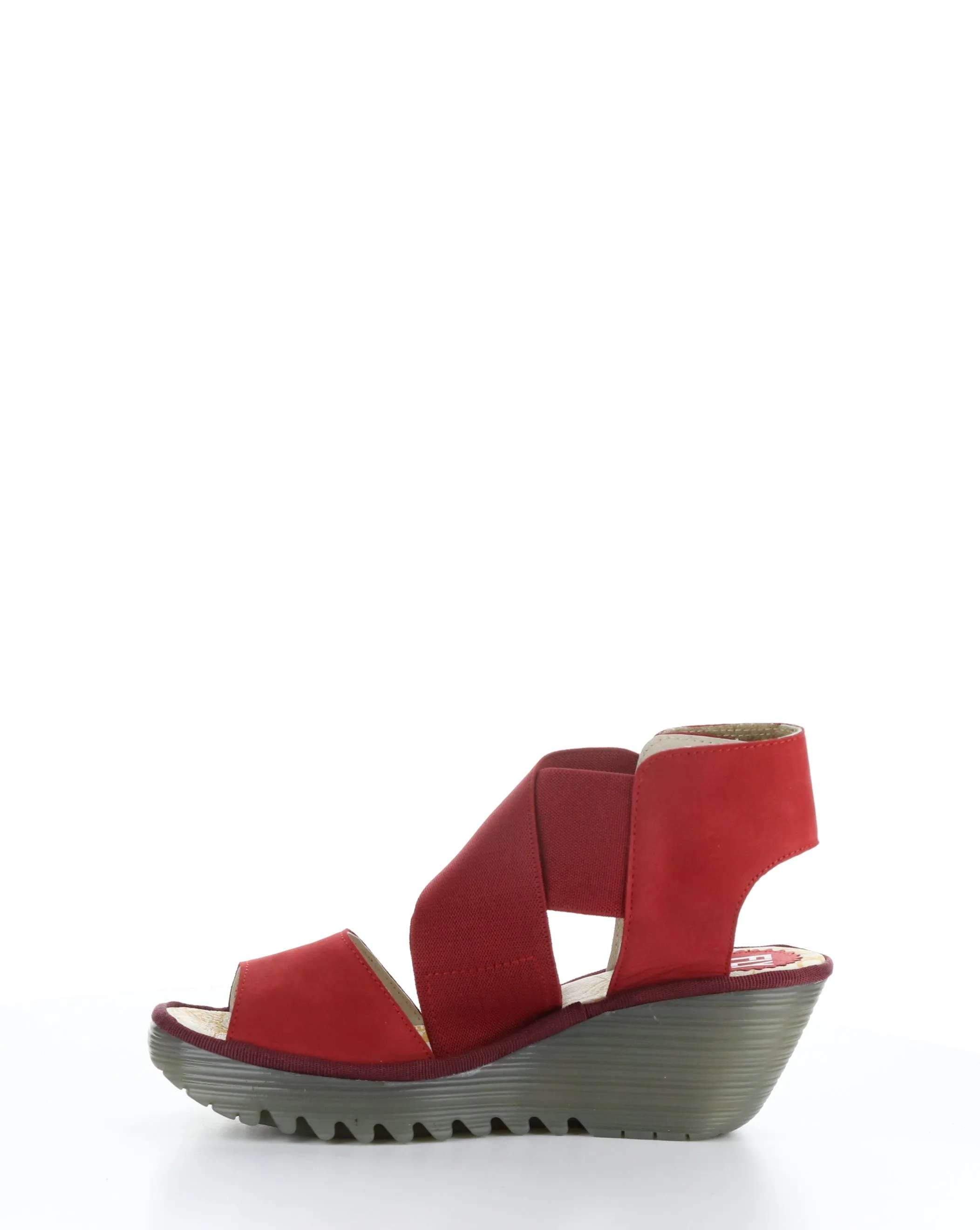 YUBA385FLY 008 LIPSTICK RED Elasticated Sandals