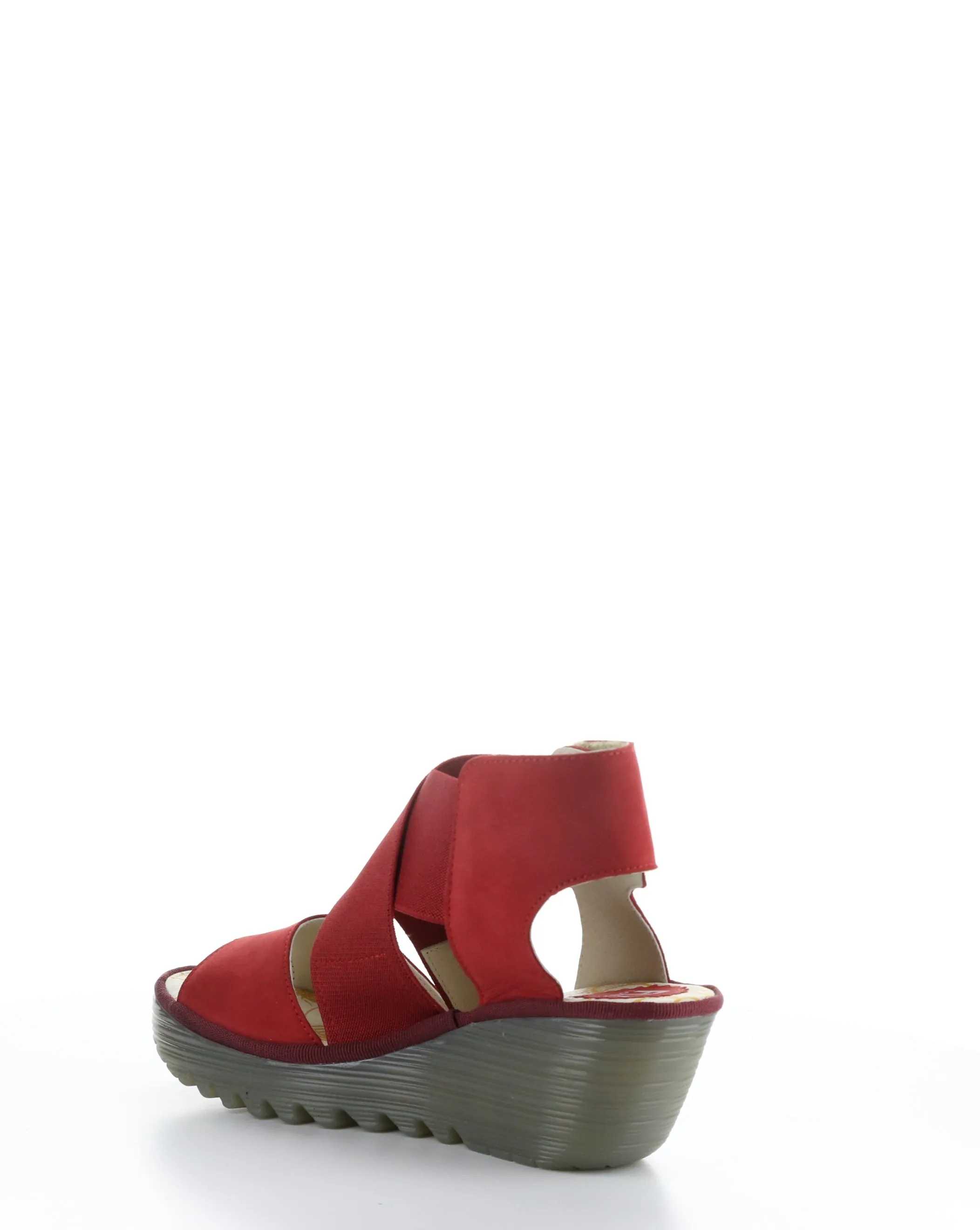 YUBA385FLY 008 LIPSTICK RED Elasticated Sandals