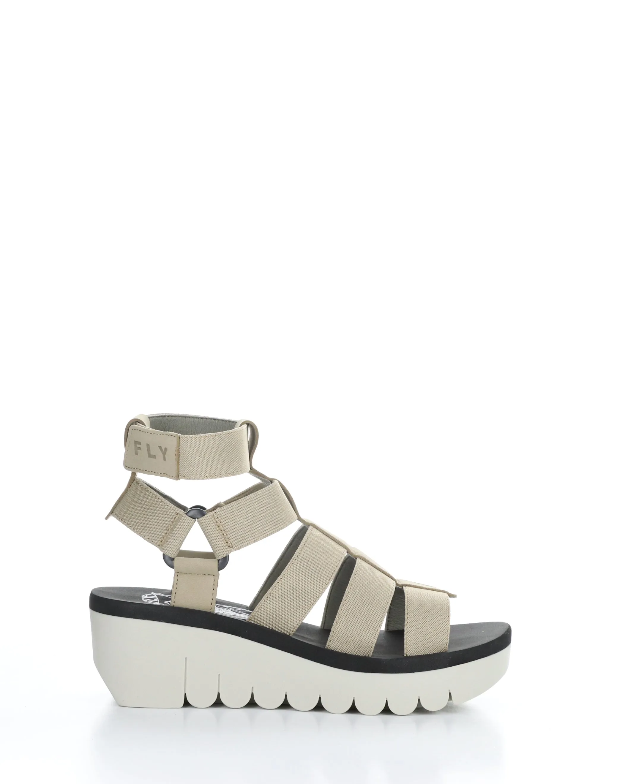 YUFI032FLY Grey Velcro Sandals